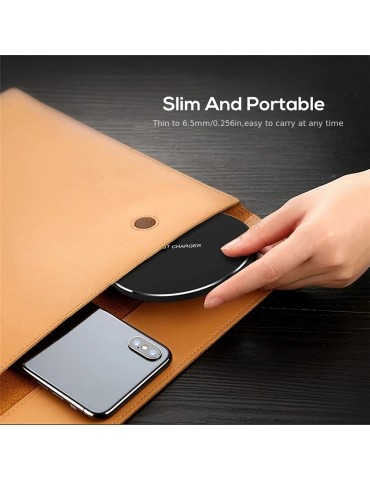 15W Fast Wireless Charging Pad For IPhone 15 14 13 12 11 Pro Max Samsung Galaxy S22 S21 S20 S10 S9 Xiaomi Wireless Charging Station