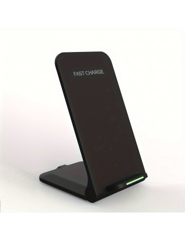 15W Fast Wireless Charging Stand - Compatible With IPhone, Samsung, Motorola, OnePlus & More - Qi Certified Charger!
