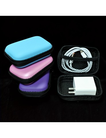 Mobile Phone Charger Data Cable Storage Bag, Portable Earphone Storage Box