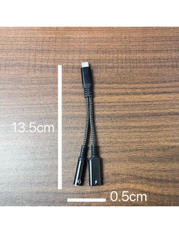 Suitable For  IPhone 15 Por Max Type-C To 3.5mm Adapter 2-in-1 PD Charging Digital DAC Call U-shield Adapter