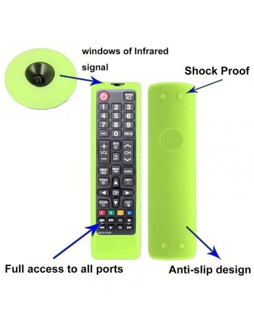 1pc For Samsung Intelligent TV Remote Control Light Protection Case-silica Gel Protection Case For Samsung TV BN59-01301A BN59-01315A BN59-01199F  Remote Control Protection Case