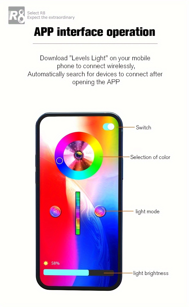 sm2301 wireless speaker 6 lighting modes wireless charging function compatible with ios android system black white details 4