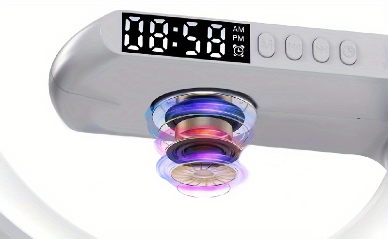 multifunction wireless charger pad stand speaker tf rgb night light 15w fast charging station for iphone samsung xiaomi details 4