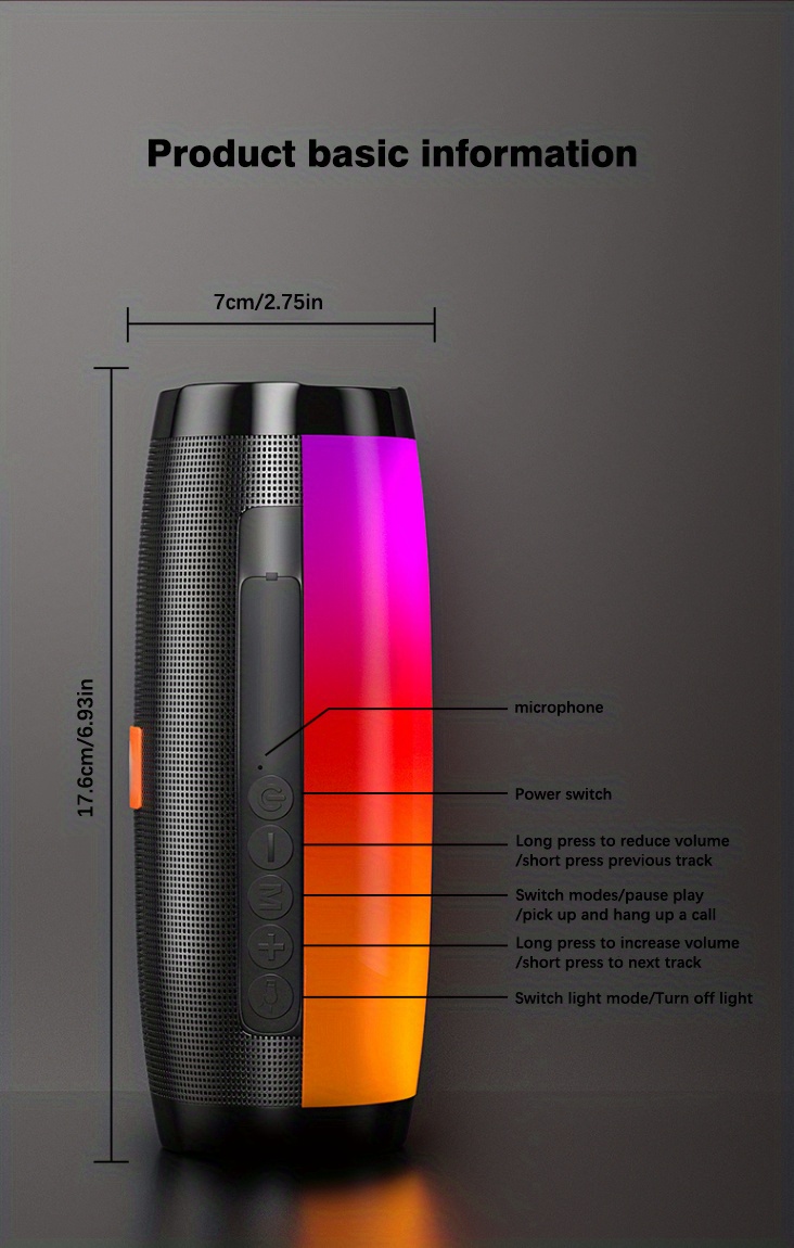 tg 157 wireless speaker colorful led lights subwoofer mobile phone audio card usb flash disk details 0