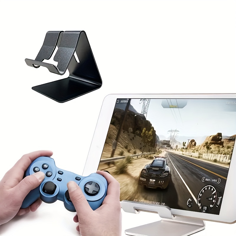 new mobile phone bracket aluminum alloy desktop bracket tablet lazy charging mobile phone holder gift fixed metal bracket details 2