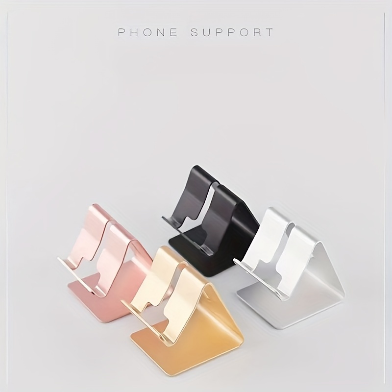 new mobile phone bracket aluminum alloy desktop bracket tablet lazy charging mobile phone holder gift fixed metal bracket details 8