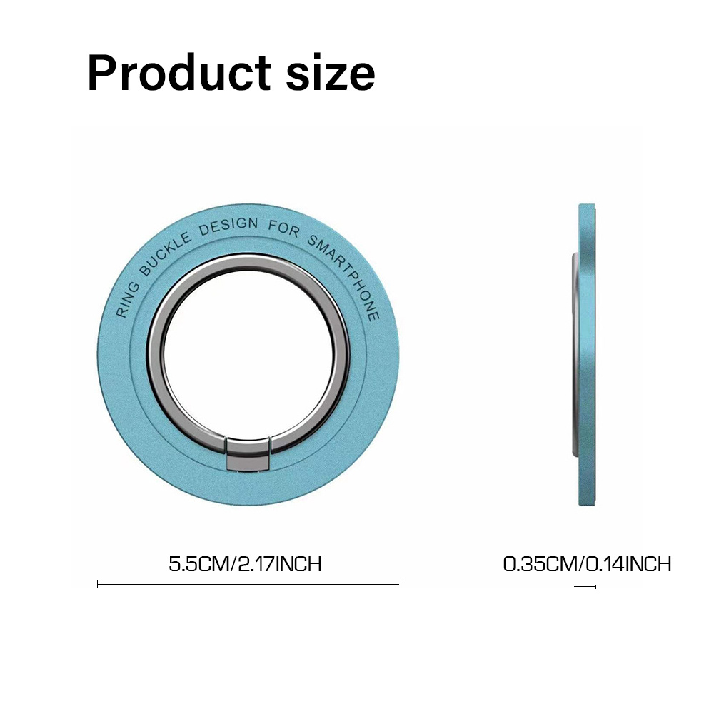 360 magnetic phone holder stand magnet finger ring socket for magsafe wireless charging for iphone14 13 12 pro cellphone bracket details 0