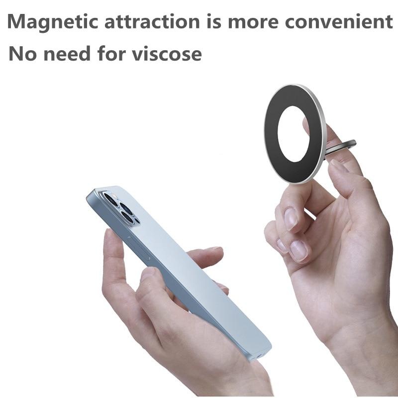 360 magnetic phone holder stand magnet finger ring socket for magsafe wireless charging for iphone14 13 12 pro cellphone bracket details 5