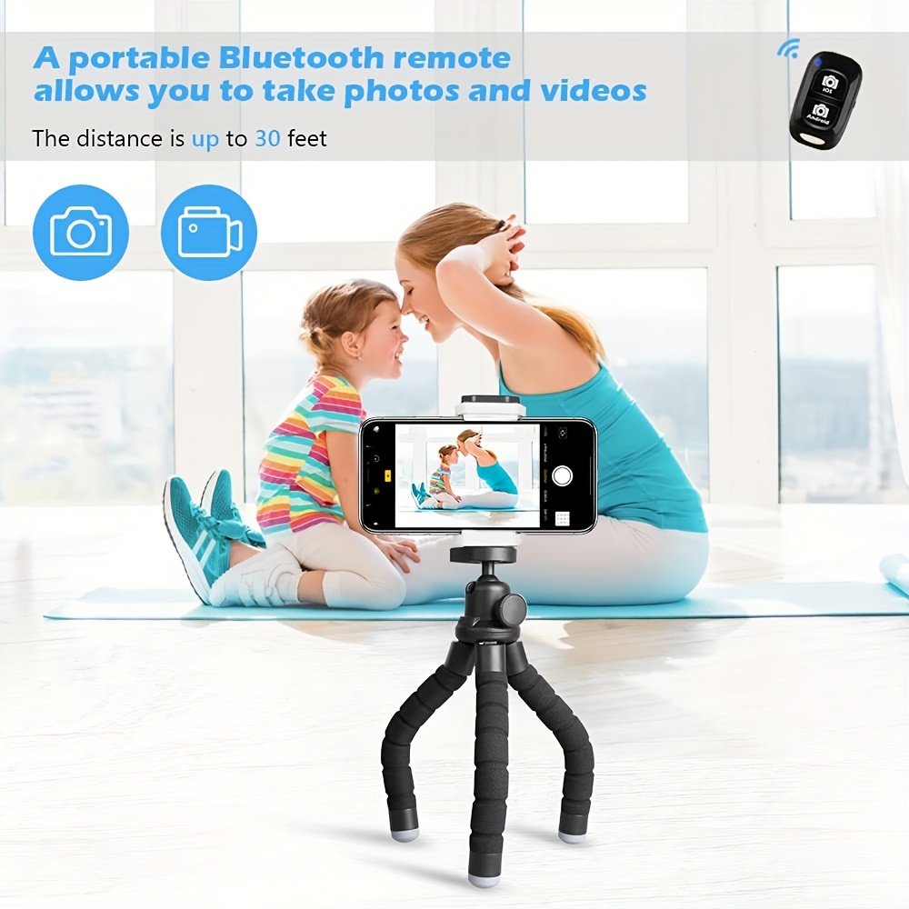 an octopus mobile phone holder camera stand photography stand strong durable can be folded at will multiple folding without damage suitable for iphone mobile phones and other mobile phone models cameras and other details 2