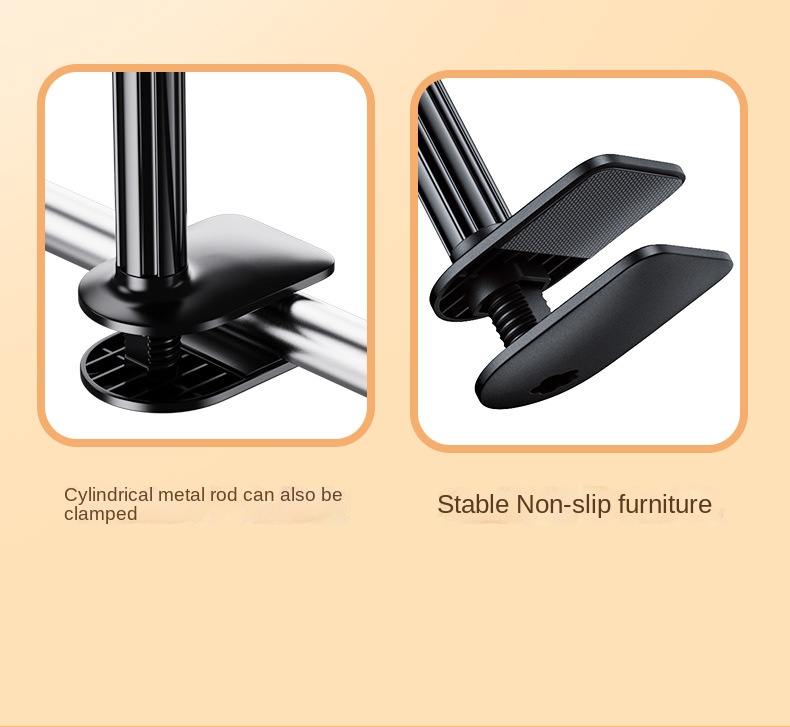 universal phone holder bed desk clip lazy flexible gooseneck clamp long arms mount for iphone 8 7 6 bed desk mobile phone holder details 6