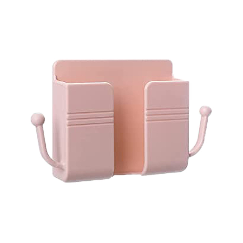 1pc wall mounted remote control holder keep your remote controls mobile phones organized charged details 5