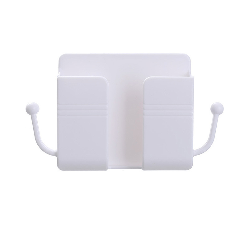 1pc wall mounted remote control holder keep your remote controls mobile phones organized charged details 7