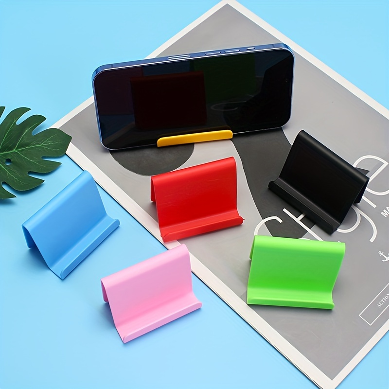 candy colored mini portable mobile phone holder universal desk mount stand for smartphones details 5