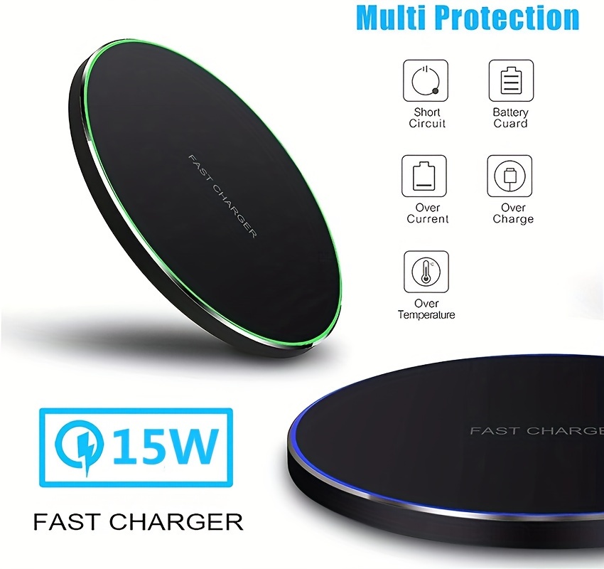 wireless charging station, 15w fast wireless charging pad for iphone 15 14 13 12 11 pro max samsung galaxy s22 s21 s20 s10 s9 xiaomi wireless charging station details 4