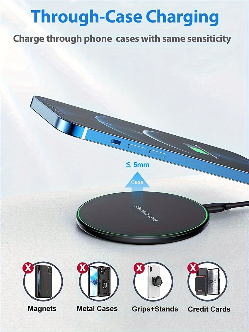 wireless charging station, 15w fast wireless charging pad for iphone 15 14 13 12 11 pro max samsung galaxy s22 s21 s20 s10 s9 xiaomi wireless charging station details 5