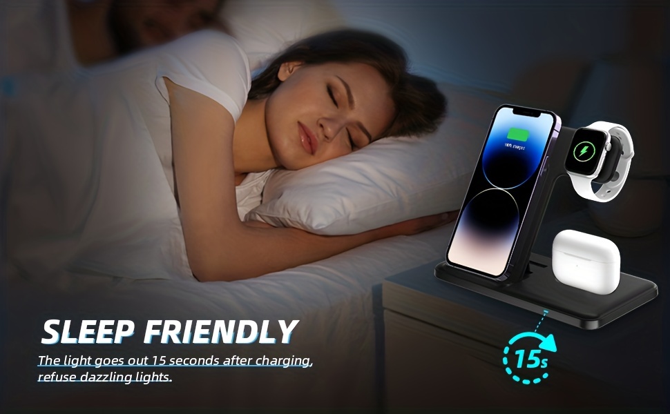 3 in 1 foldable wireless charger fast wireless charging station for iphone 14 13 12 11 pro max mini 8 plus x xr xs x se for iwatch ultra 8 7 6 5 4 3 2 1 se for airpods 3 2 1 pro pro2 details 3