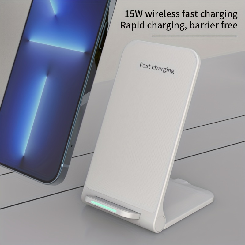 15w fast wireless charging stand compatible with iphone samsung motorola oneplus more qi certified charger details 1