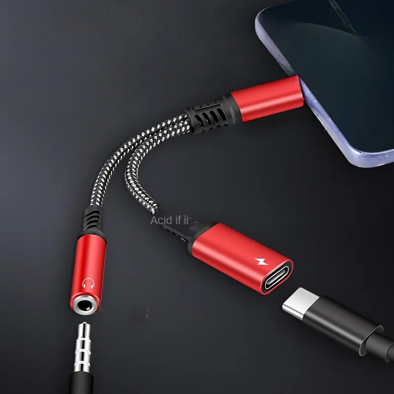 suitable for iphone 15 por max type c to 3 5mm adapter 2 in 1 pd charging digital dac call u shield adapter details 0