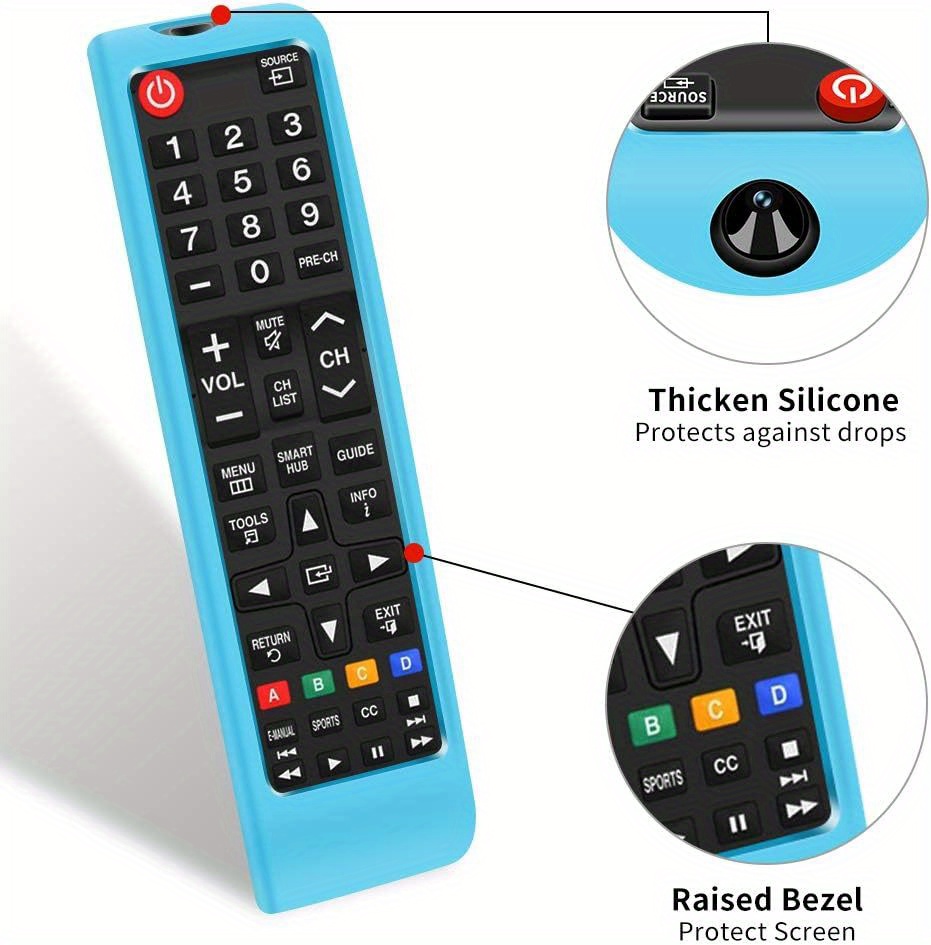 1pc for samsung intelligent tv remote control light protection case silica gel protection case for samsung tv bn59 01301a bn59 01315a bn59 01199f remote control protection case details 5