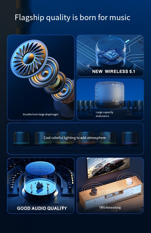 w15 small size and high quality wireless speaker details 3